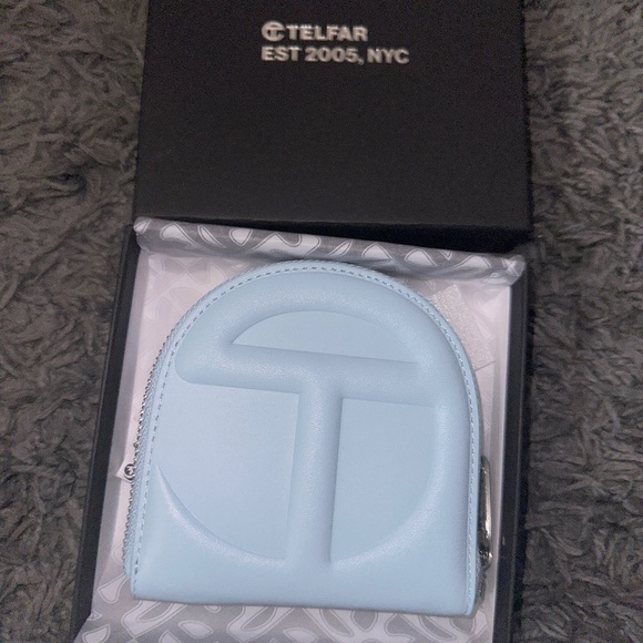 Telfar blue wallet